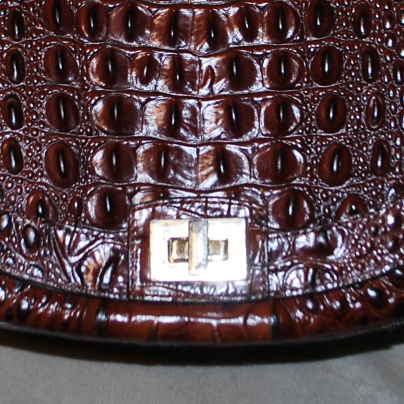 Brahmin Pecan Large Saddle Bag - Picture 3 of 11